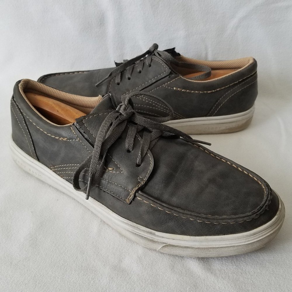 Perry Ellis Portfolio Mens Casual Sneakers Shoes Sz 10.5 ~ Gray